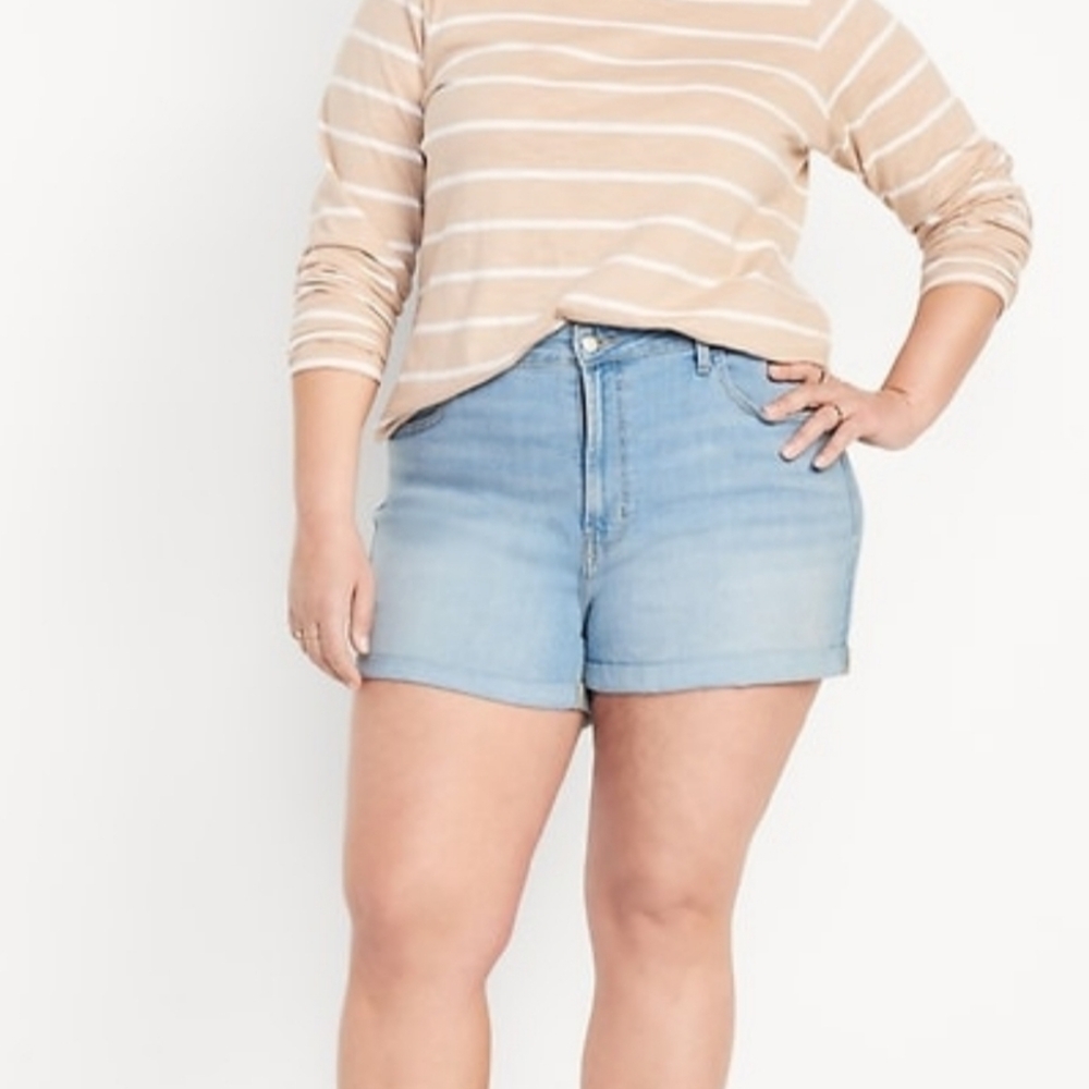High Waist WOW Jean Shorts